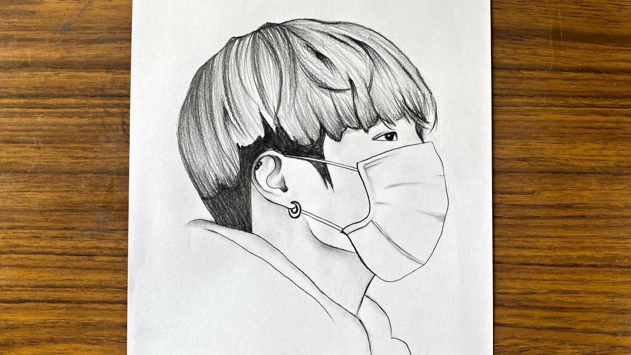 60 seconds really do be short huh. #bts #drawingtutorial #jungkook #fy... |  TikTok